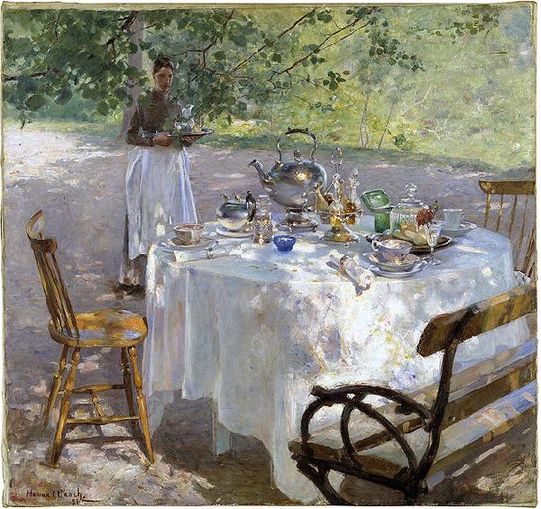 georg pauli Breakfast Time oil painting picture